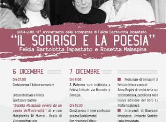 IL SORRISO E LA POESIA – Felicia Bartolotta Impastato e Rosetta Malaspina