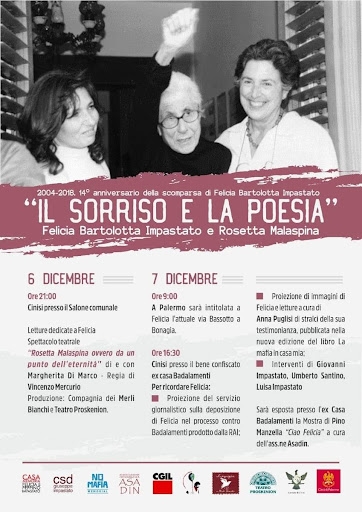 Read more about the article IL SORRISO E LA POESIA – Felicia Bartolotta Impastato e Rosetta Malaspina